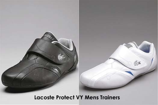 plain white lacoste trainers